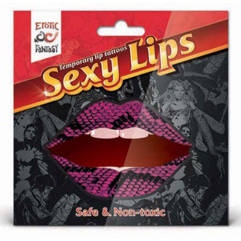 Lip Tattoo Фиолетовая змея